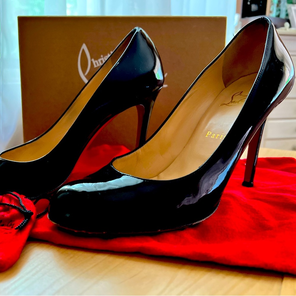 Louis Vuitton Simple Pump 100 Patent Calf